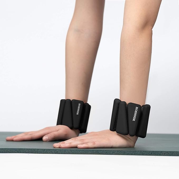 Adjustable Women Wrist Weights - Silicone Bracelet Button 1 LB 2 Per