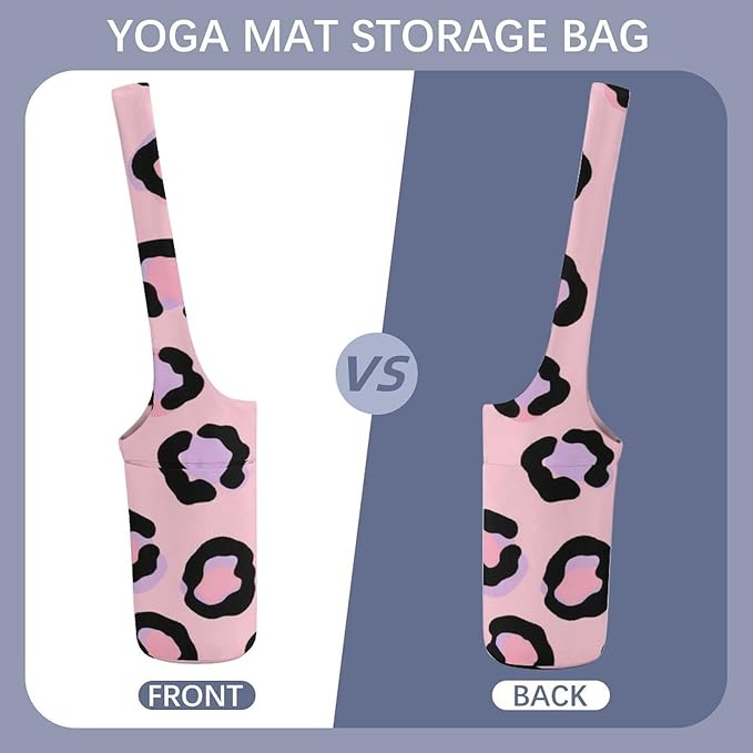 Yoga Mat Bag for Women, Stylish Yoga Mat Tote Sling Carrier Bag, Long Strap Exercise Mats Totes Sport Storage Bag