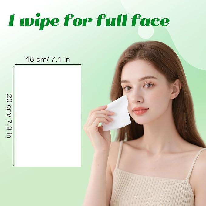 Makeup Remover Wipes Individually Wrapped, 120 Pcs Facial Cleansing Towelette Travel Size, Alcohol-Free, Gentle for Removing Makeup, Oil, Dirt