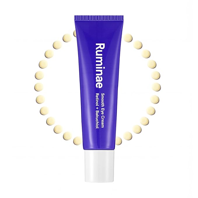 Retinol 0.1% Eye Cream with Bakuchiol 0.5% | Sensitive Skin Retinol for Wrinkles, Fine Lines & Dark Circles | Suitable for Face & Under-Eye Area | Korean Skincare | 30 ml (1.01 fl oz)