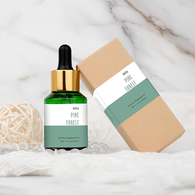 Pine Forest Fragrance Oil, MitFlor Single Scented Oil, 30ml Large Size Premium Fragrance Oil for Soap & Candle Making, Aromatherapy Essential Oil for Diffuser, Fresh Woody Scent for Home Fragrance