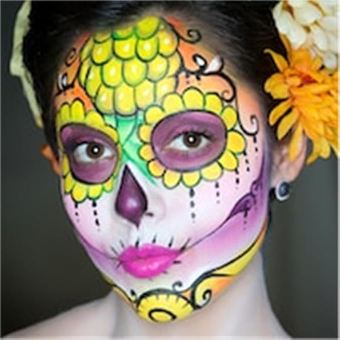 Go Ho Yellow Face Paint Stick,Cream Yellow Body Paint Washable Easily,Highly Pigmented,Smooth and Safe for Skin,Halloween Costumes Cosplay SFX Makeup
