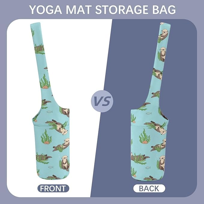 Large Yoga Mat Bag Fit Most Size for Ladies Yoga Mats Carrier Bags Multi-Functional Exercise Mat Holder Storage Bag