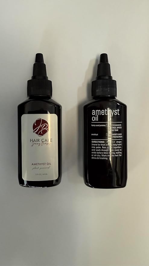 Jenny Brasil Amethyst Oil Hair Care Shine Tames Frizz Heat Protection