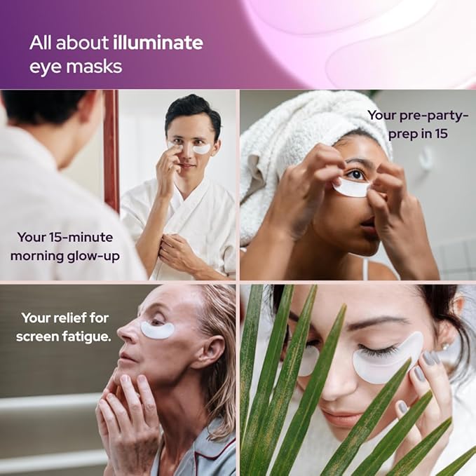 Ellbe Bakuchiol Under Eye Mask – 24 Pairs Eye Patches for Puffy Eyes, Dark Circles, Fine Lines & Screen Fatigue – Natural & Biodegradable – Anti-Aging Hydrating Eye Treatment for Women & Men (24)