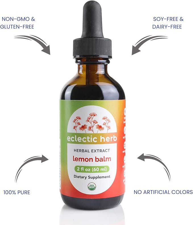 Eclectic Herb Organic Lemon Balm Extract Relaxation
