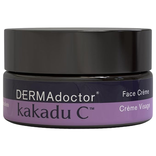 DERMAdoctor Vitamin C Face Cream for Aging Skin | Vitamin C Moisturizer for Face, Daily Facial Moisturizer Wrinkle Cream Targeting Fine Lines, Wrinkles, Dullness & Dehydrated Skin – 1 oz