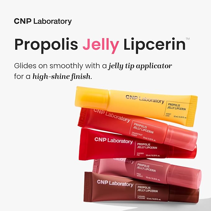 CNP Propolis Jelly Tinted Lipcerin™ - 04 Cherry Pie, Hydrating Lip Balm & Gloss with Manuka Honey + Hyaluronic Acid, Stocking Stuffers, Gifts for Women, 0.3 fl.oz.