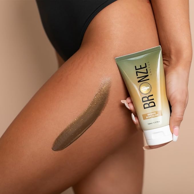 Bronze Cactus Pearlescent Body Glow After Tan Lotion – Vegan, Cruelty-Free | Restores & Calms Skin After Self-Tanning | Adds Pearlescent Shine | Dermatologically Tested After Tan Moisturizer | 8 fl.oz