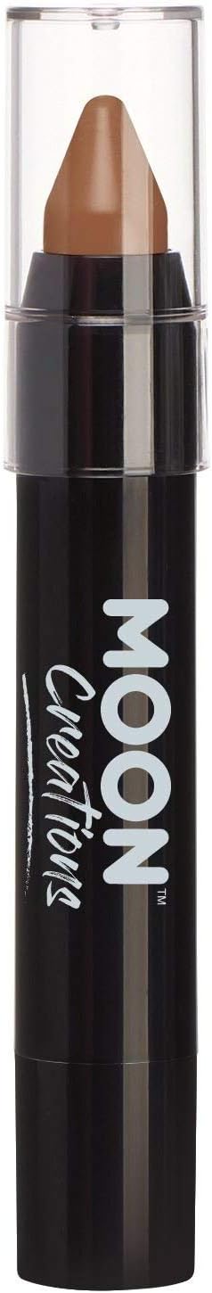 Face Paint Stick / Body Crayon makeup for the Face & Body by Moon Creations - 0.12oz - Brown