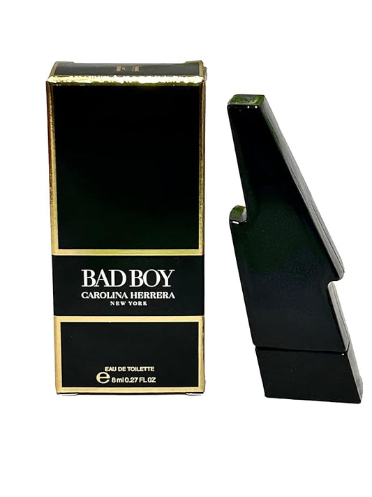 Carolina Herrera Bad Boy Eau De Toilette Mini Splash Men Perfume 8 ml / 0.27 FL Oz