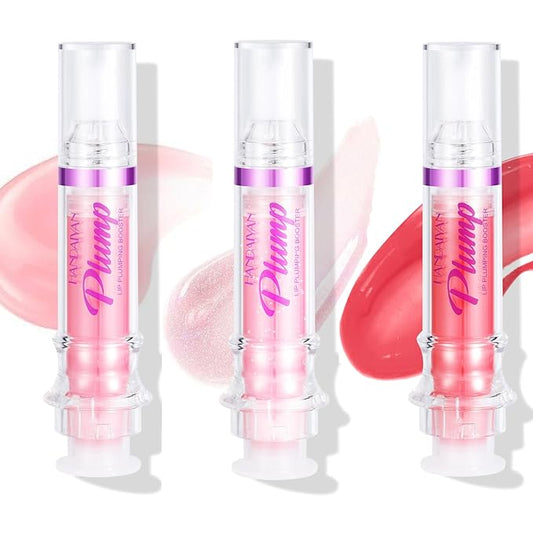 3PCS Plumping Lip Oil With Chili Extract - Fuller Lips Instantly! Ultra-Hydrating & Nourishing, Glossy Finish Lip Glow Oil, Lip Plumping Booster Plump, Smooth, Define Your Lips Naturally (#01#02#04)