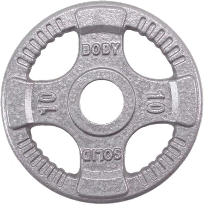Body-Solid Cast Iron Olympic Quad Grip Design Weight 2 Inch