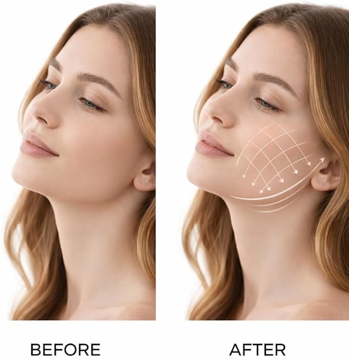 Lymphatic Contour Face Brush for Facial Massage & Sculpting – Manual Lymphatic Drainage Massager with Soft Hypoallergenic Bristles – Natural Makeup & Cleansing Brush, Ergonomic Handle