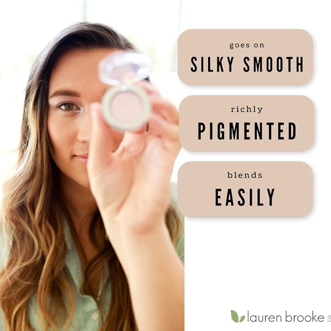 Lauren Brooke Cosmetiques Cream Eyeshadow | Natural Organic, Richly Pigmented Eye Makeup, Creme Eyeshadow For Women (Fairy Wings (Shimmer))