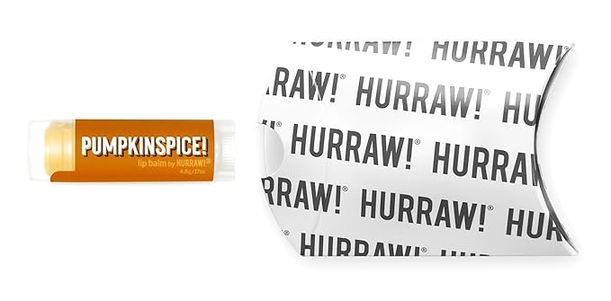 Hurraw! Pumpkin Spice Lip Balm: Organic, Palm