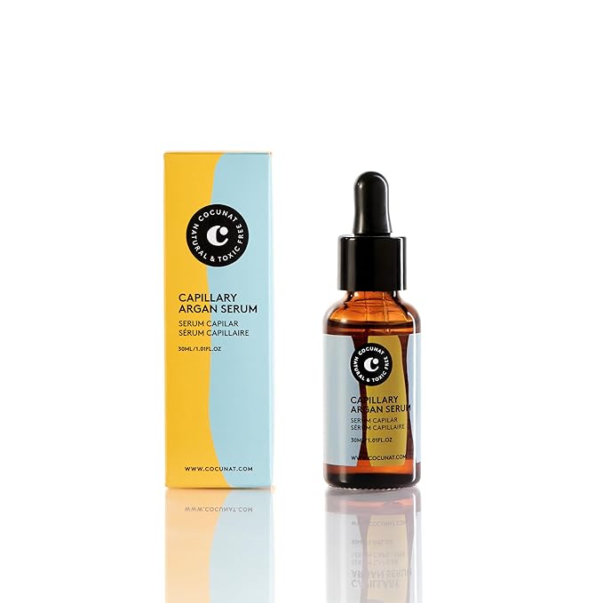 COCUNAT - Argan Hair Serum - 100% Natural Repairing Oils - For All Hair Types - Dry and Damaged - Nourishes and Moisturises - Silicone Free - 30 ml