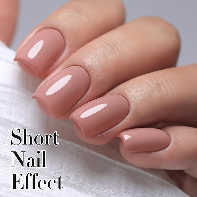 Double Rhythm 0.5Oz Gel Polish Pure Sheer Same Color Same Bottle Soak Off 15ML Gel Polish Manicure Salon Nail Art DIY at Home for Women (Soft Pink-A1088)