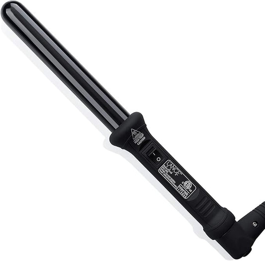 L'ANGE HAIR Ondulé 25 MM Ceramic Curling Wand | Professional Hot Tools Curling Iron 1 Inch | Salon Hair Styling Wands for Beach Waves | Best Hair Curler Wand for Frizz-Free, Lasting Curls