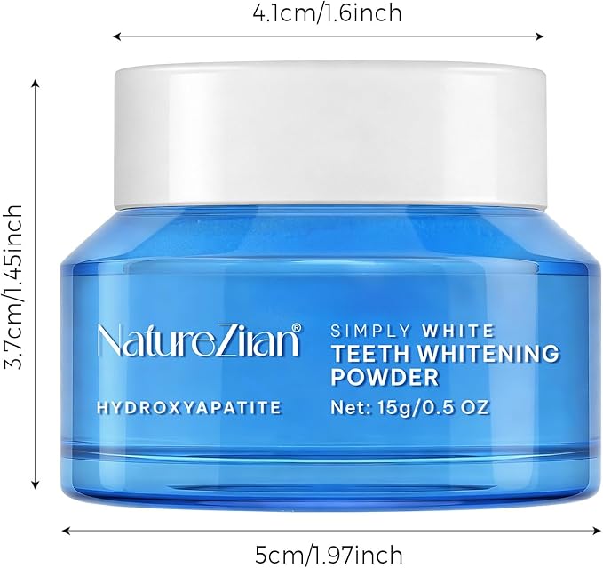 Teeth Whitening Powder - Removes Stains - No Sensitivity - Breath Freshener, Coffee Stain Remover - Toothpaste Powder