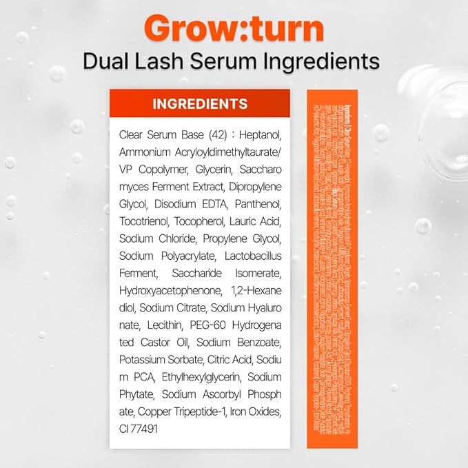 lilyeve GROWTURN Dual Lash Serum – Fuller & Longer-Looking Natural Eyelashes, Powered by Healthleaf Derived Exosome, 2-in-1 Mascara Serum for Day & Night Care, K-beauty, Korean Makeup, 0.27 fl. oz.