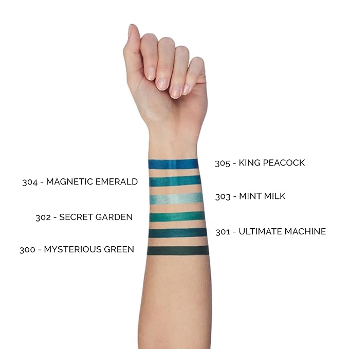 PUPA Milano Vamp! Waterproof Eye Pencil 300 Mysterious Green - Rich, Cream Liner Pencil to Make Eyes Pop - Long Lasting, Smudge, Tear, Sweat, and Waterproof Formula - 0.12 oz