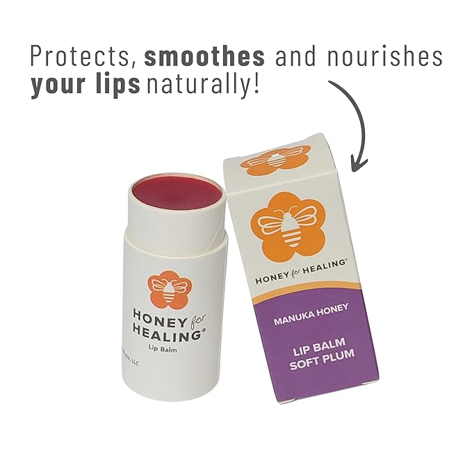Lip Balm Moisturizer with Manuka Honey Plum)