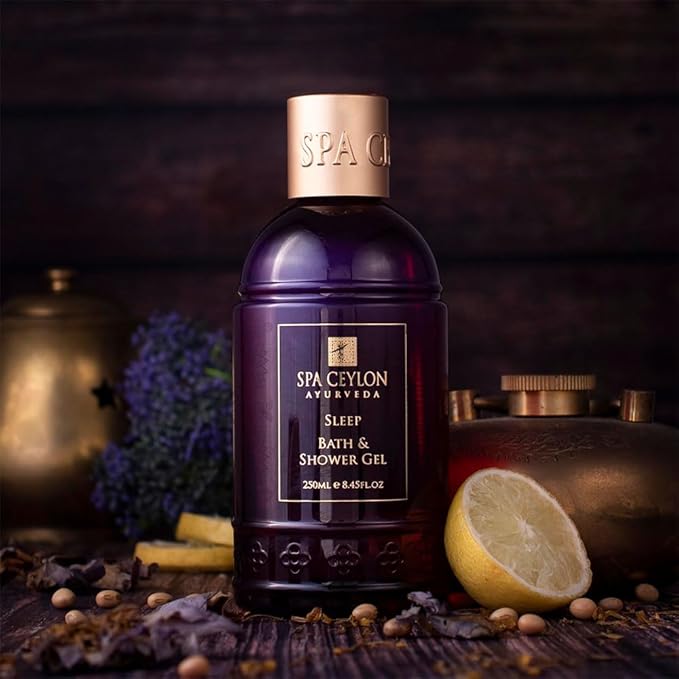 SPA CEYLON SLEEP Bath & Shower Gel | Mild Cleansing Formula | Calming & Relaxing | Nourishes Skin | 100% Vegetarian | Suitable for all skin types