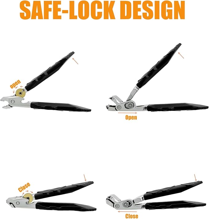 Heavy Duty Angled Head,Wide Jaw Clippers for Seniors and Man,Ingrown Toenail,Thick Nail.Long Handle, Slanted Nail Cutter for Men,Women,Pregnant,Elderly.4Pcs