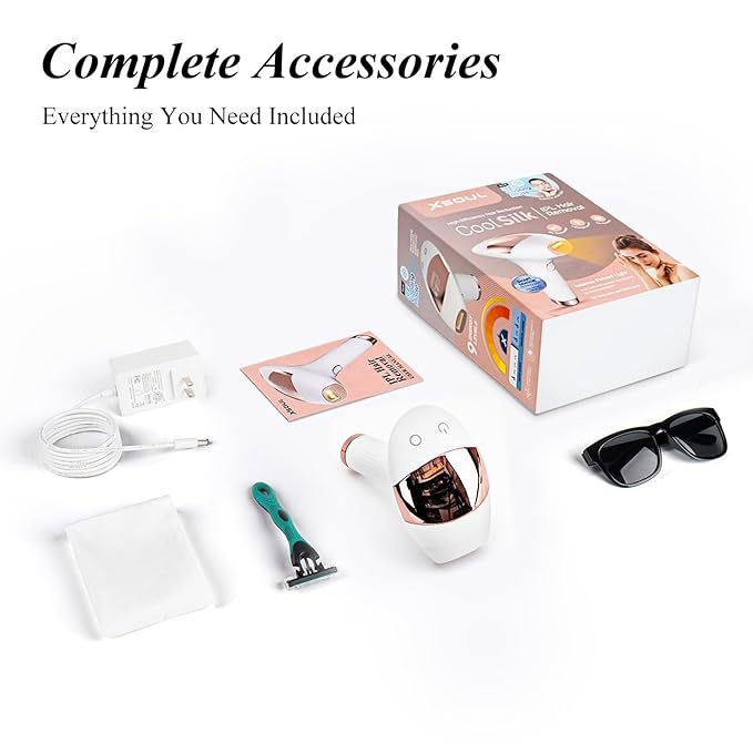 IPL Laser Hair Removal with Cooling, Long-Lasting Hair Remover for Women & Men, At-Home Hair Removal for Face, Bikini, Arm, Armpits, Legs