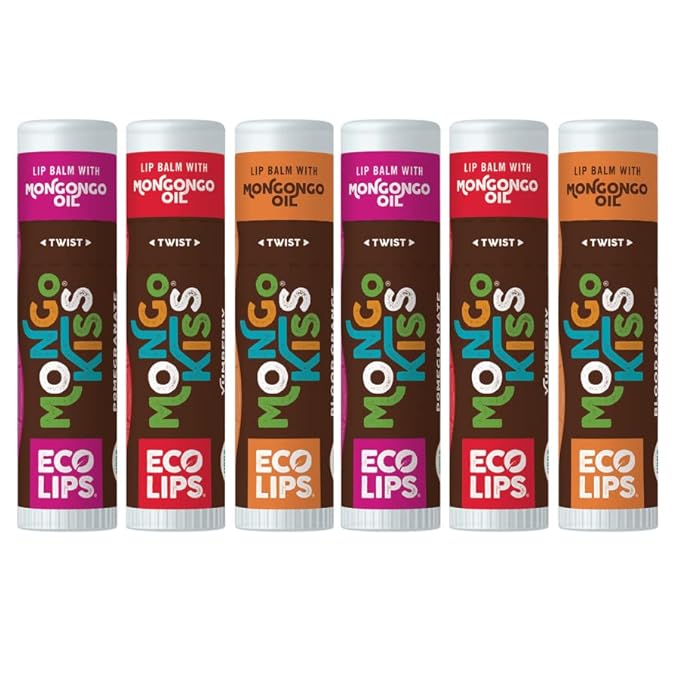 Mongo Kiss Organic Lip Balm 6-Pack Blood