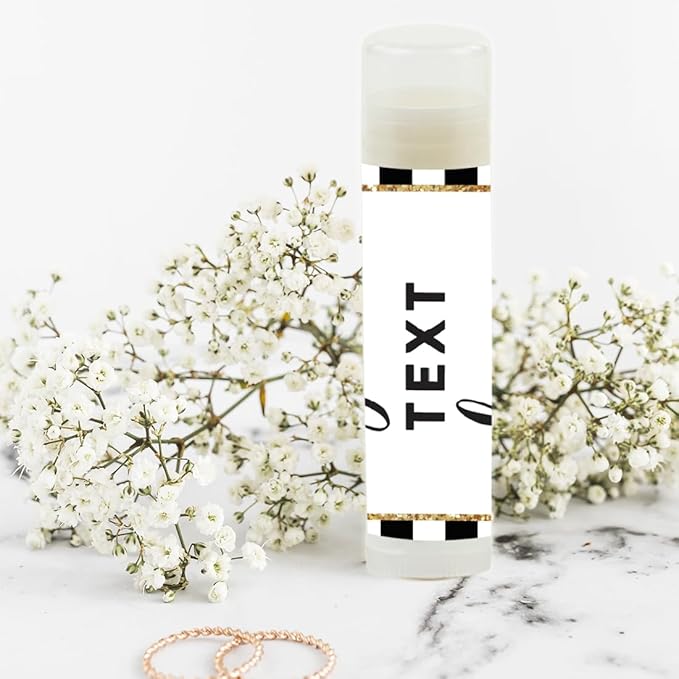 Andaz Press Personalized Lip Balm Party Black