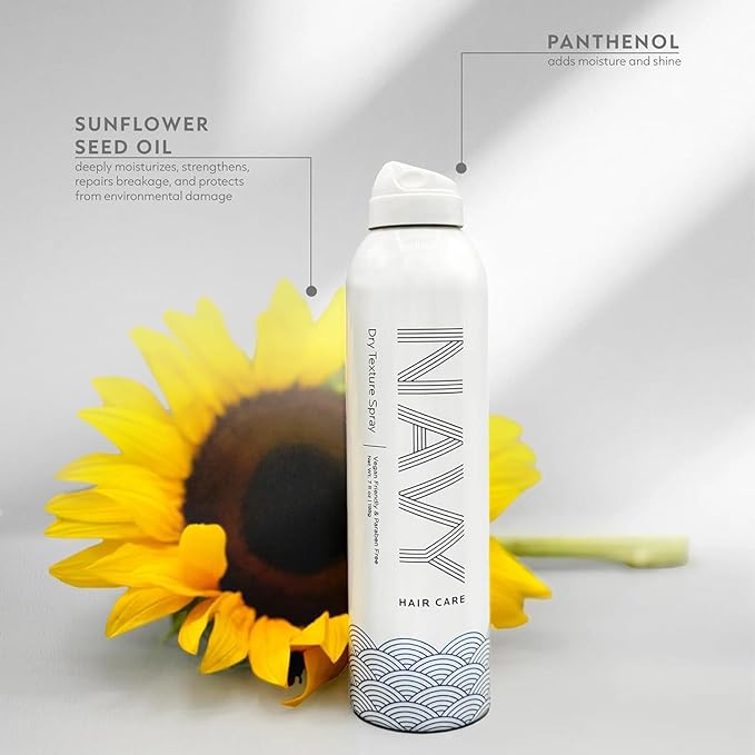 NAVY HAIR CARE Dry Texture Spray & Lunar Cloud Mask | Deep Hydration + Instant Volume | Repair, Frizz Control & Body for All Hair Types | Argan & Sunflower Oil | Vegan & Cruelty-Free | 16 oz + 7 oz