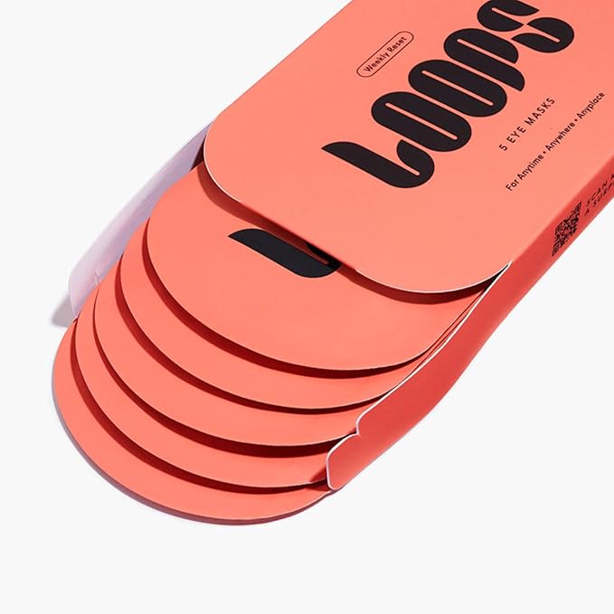 LOOPS WEEKLY RESET - Rejuvenating Hydrogel Eye Mask Kit - Hydrate, Nourish and Help Reduce Wrinkles for Refreshed Eyes - Reduces Signs of Puffiness For Resilient-Looking Skin - Under Eye Patches - 5pc