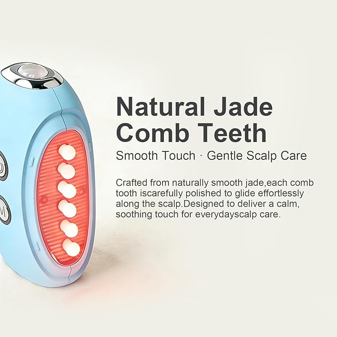 Face Massager Tool with Red Light Therapy for Face, Jade＆Rose Quartz Microcurrent Facial Device with Vibration＆7-Color LED Warm Heat, Gua Sha Facial Tools for Lifting, De-Puffing, Lymphatic Drainage
