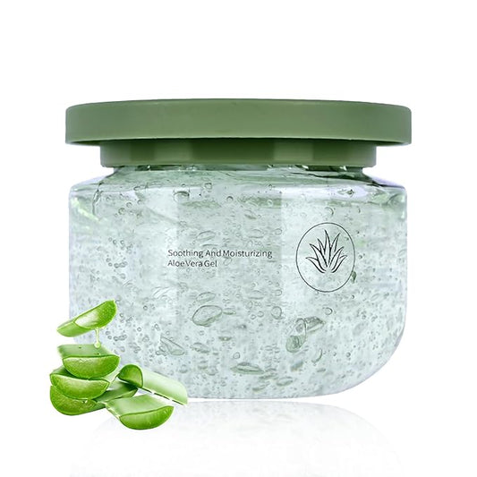 JunKuJK Moisturizing Gel for Face & Body,Non-sticky Gel After Sun Aloe Lotion Skin Care,Fast Absorbing Long Lasting Refreshing Hydrating Face Moisturizer for All Skin Types 08