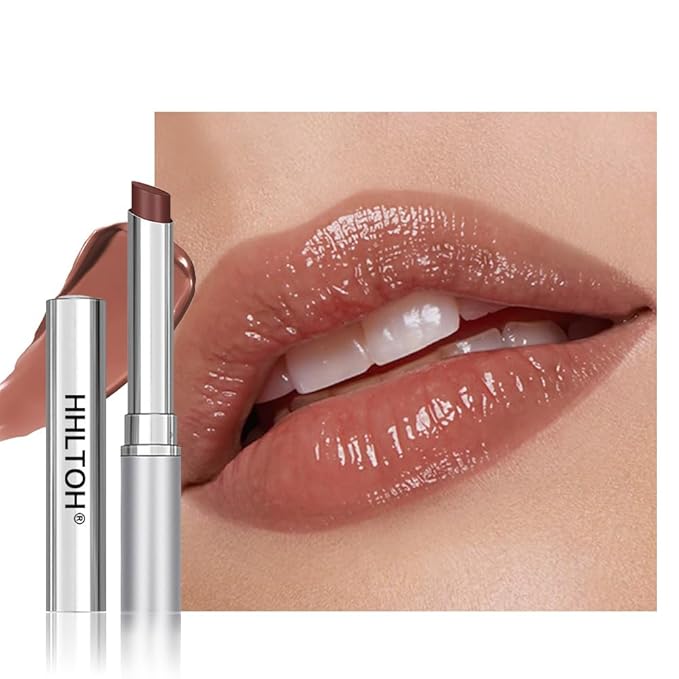 HHLTOH Nude Honey Tinted Lip Balm Lipstick, Sheer Hydrating & Lightly Tinted Nude Honey Lip Color, Moisturizing Nourishing Lip Balm with Natural Black Cherry Tint, For All Skin Tones