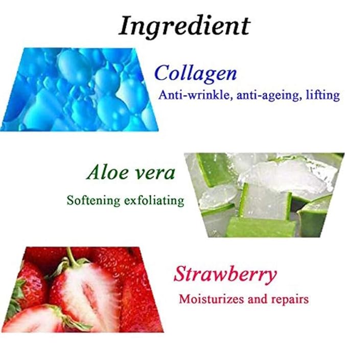 Lip Mask, 30PCS Collagen Crystal Pink