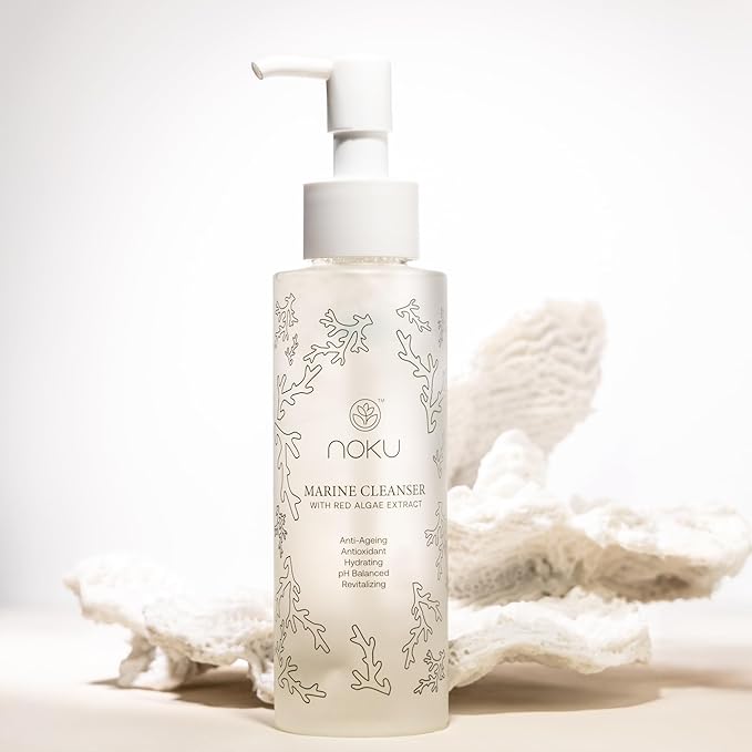 Noku Marine Cleanser | Blue Beauty | Vegan & Cruelty-Free with Red Algae Extract, For Hydration and Calms Redness, Bioactive Molecules, Marine Peptides