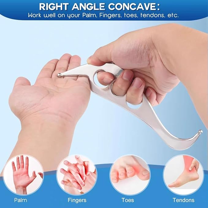 Stainless Steel Gua Sha Muscle Scraper Tool, Physical Tools, Guasha Massage Scraper, Skin Scraping Tool, Soft Tissue Massage Tool for Myofascial Release