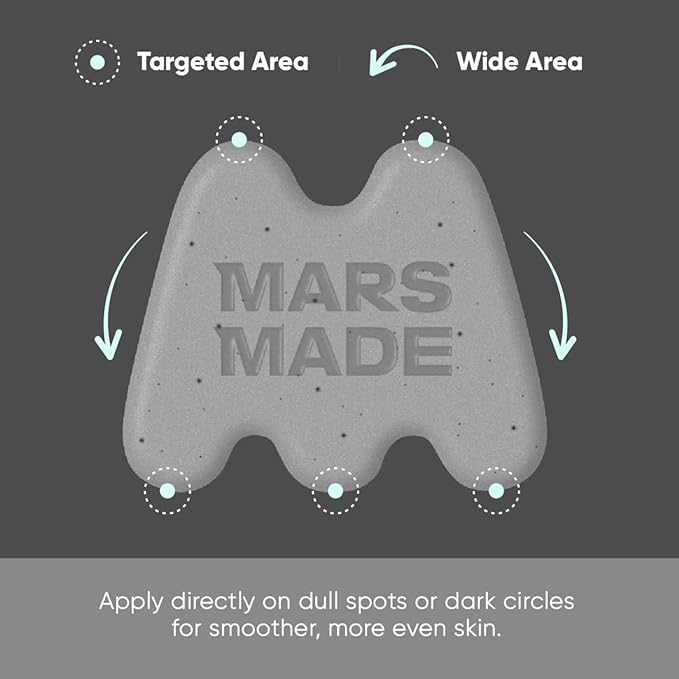 MARS MADE Niacinamide Facial Bar with Black Sesame - Nourishing & Moisturizing Face Wash Soap Bar for All Skin Types - Vegan & Travel-Friendly Korean Skincare (95g, 3.35 oz)