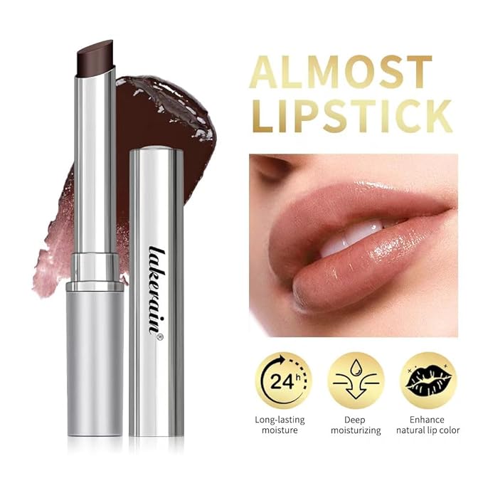 Honey Noir Lipstick,Deep Moisturizing Black Cherry Tint Lip Balm, Nourishing Honey Noir Lipgloss,Nourishing and Hydrating Lip Gloss for All Skin Tones (Black)