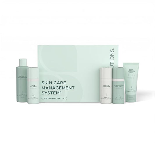 Marini SkinSolutions Skin Care Management System, Dry to Very Dry Skin with Physical Protectant Tinted SPF 45 - Cruelty Free - Made in The USA