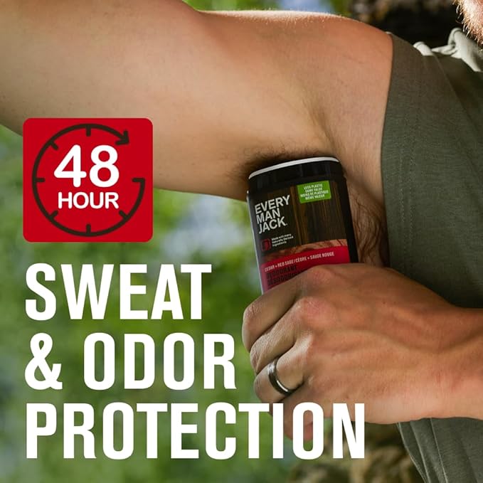 Every Man Jack Men’s Antiperspirant Deodorant Variety Pack – New & Improved Formula – Outdoor Inspired Scents - 48-Hour Odor & Sweat Defense– 2.6 oz (3 Pack)