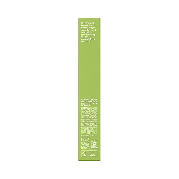 Well People Expressionist Curling Mascara, Curved Brush and Weightless Formula Lift, Separate and Nourish Lashes with Olive and Jojoba Oils, Smudge-Resistant, Clump- and Flake-Free, Black
