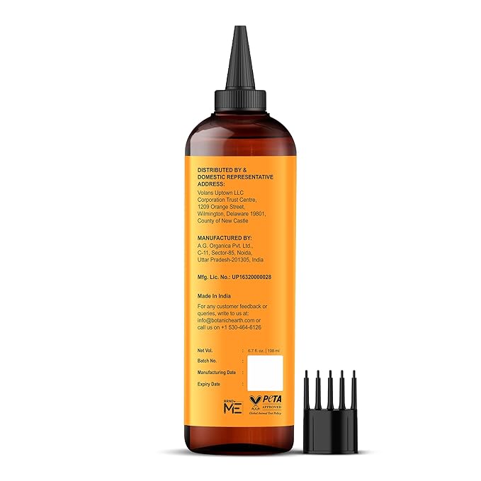 Botanic Hearth Hair Oil for Hair Growth & Home Hair Perm Kit | Strengthening Dry, Frizzy, Damaged Hair & Scalp Treatment | All Hair Types | Pumpkin & Castor Hair Oil - 6.7 Fl Oz