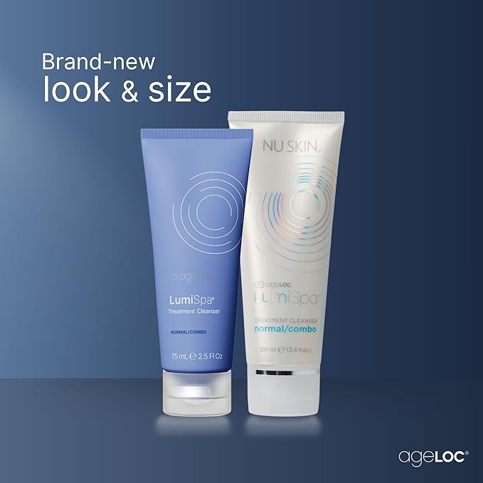 Nu Skin ageLOC LumiSpa Treatment Cleanser | Normal/Combo Skin | 2 Pack | Promotes Smooth, Refreshed Skin | Enhanced LumiSpa Performance | Infused with ageLOC Technology | 2.5 fl oz