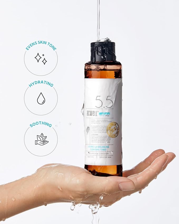 ACWELL Licorice pH Balancing Korean Toner for Cleansing