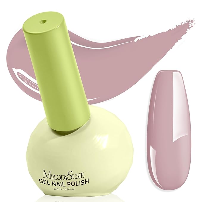MelodySusie Highly Pigmented Gel Nail Polish, 0.56 Fl Oz Soak Off UV LED Pink Gel Polish, Plant-Based Formula, 16.5ml Tilt-and-Stand Bottle, TPO & HEMA Free, Gift for Nail Art at Home & Salon