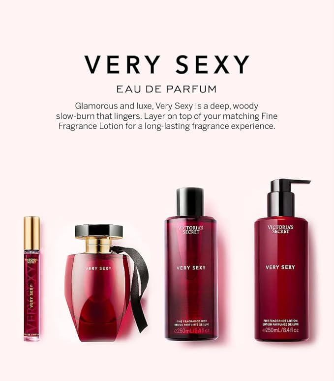 Victoria's Secret Very Sexy Eau de Parfum, Notes of Vanilla Orchid, Sun-Drenched Clementine & Wild Blackberry, Perfumes for Women (1.7 oz)